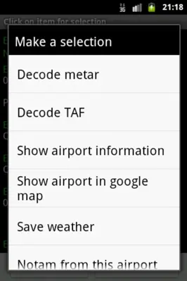 Aviation Weather with Decoder android App screenshot 0